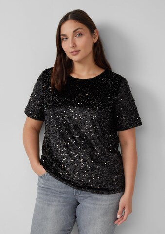 T-shirt s.Oliver en noir : devant