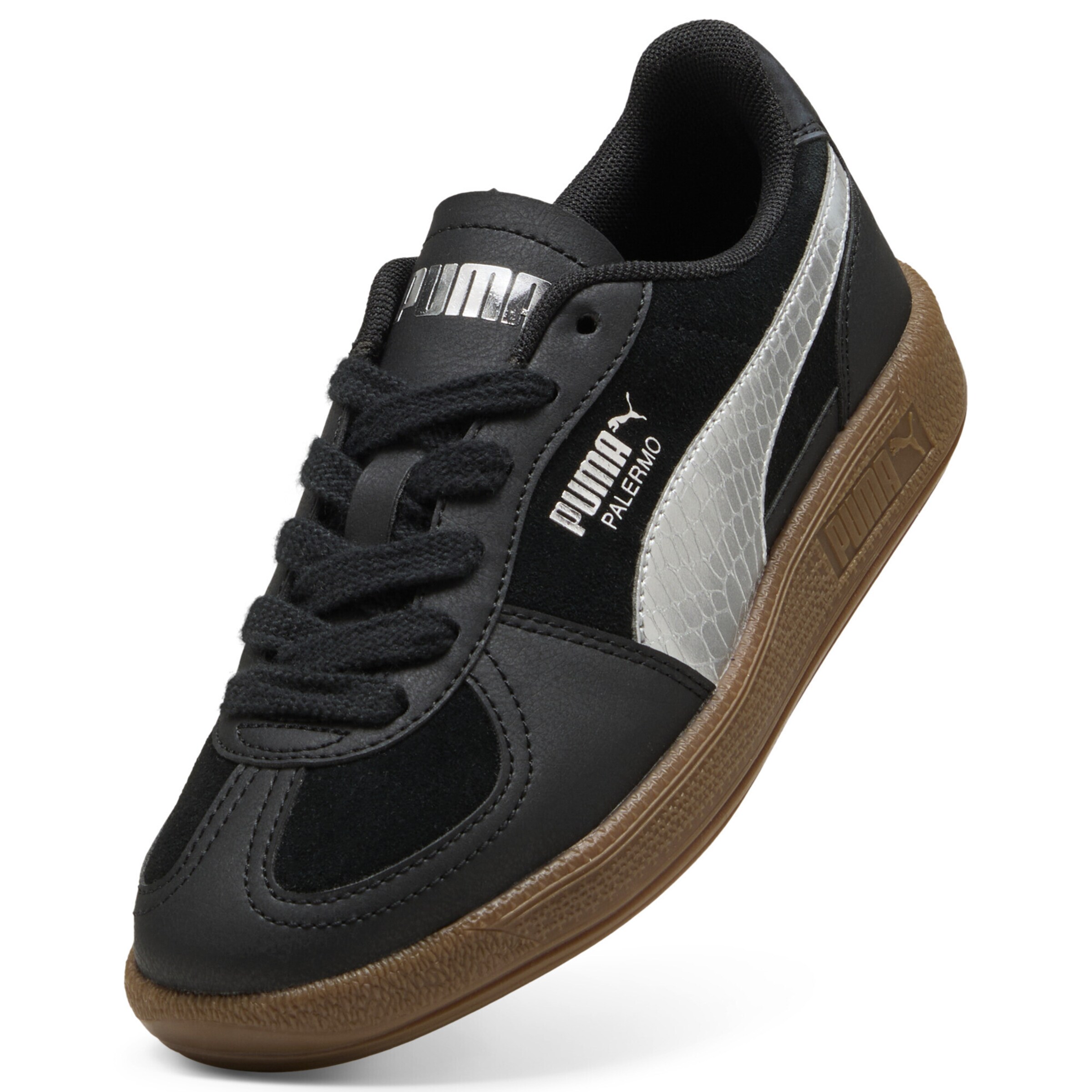 PUMA Sneakers 'Palermo Metallic Safari' in Zwart