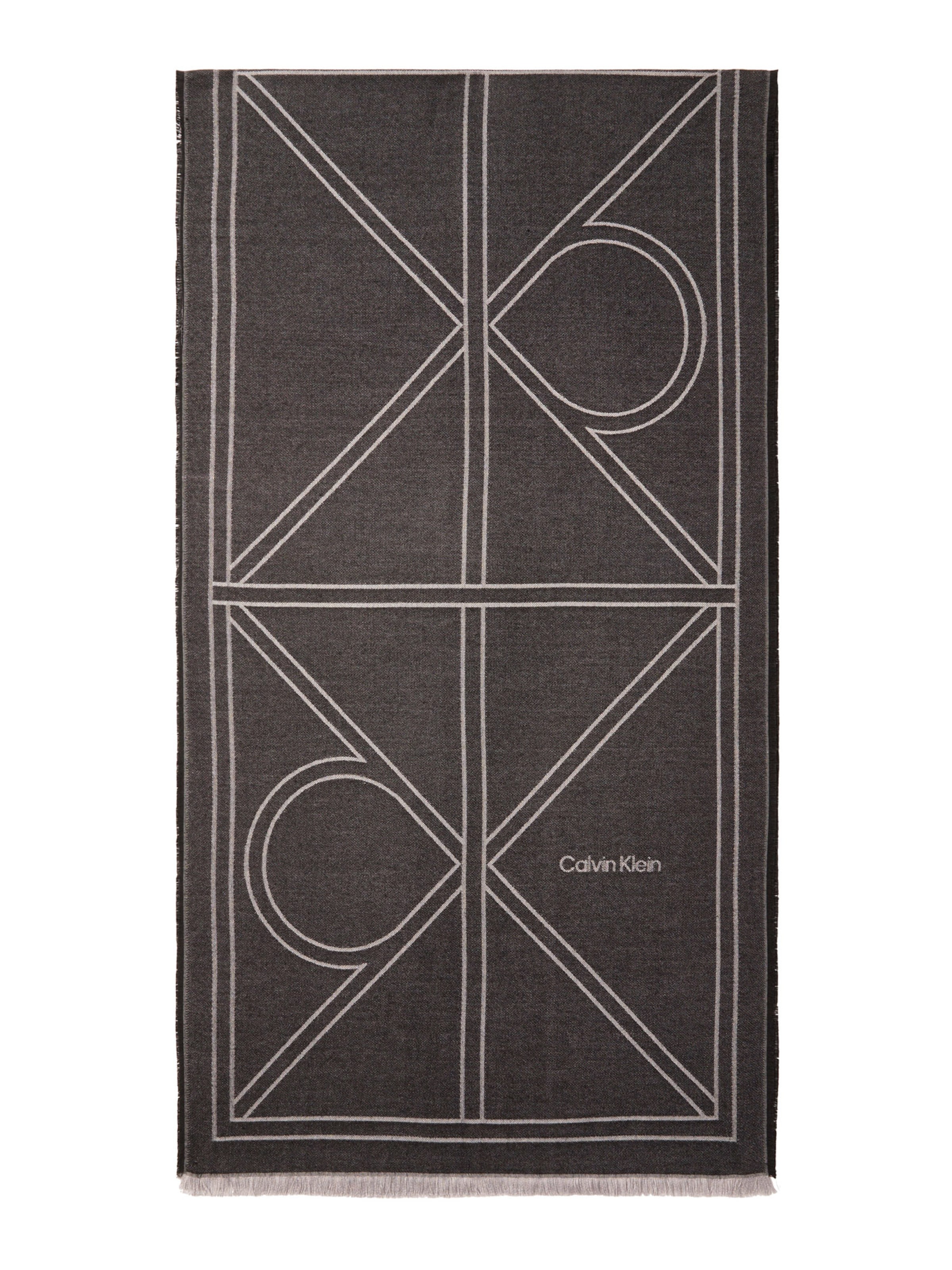 Calvin Klein Šal | črna barva: sprednja stran