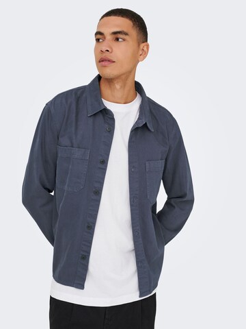 Only & Sons Between-season jacket 'ONSTimes' in Blue