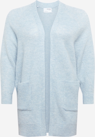 Selected Femme Curve Strickjacke 'LIA' in hellblau, Produktansicht