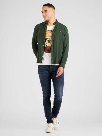 BLEND Regular Fit Hemd in Grün