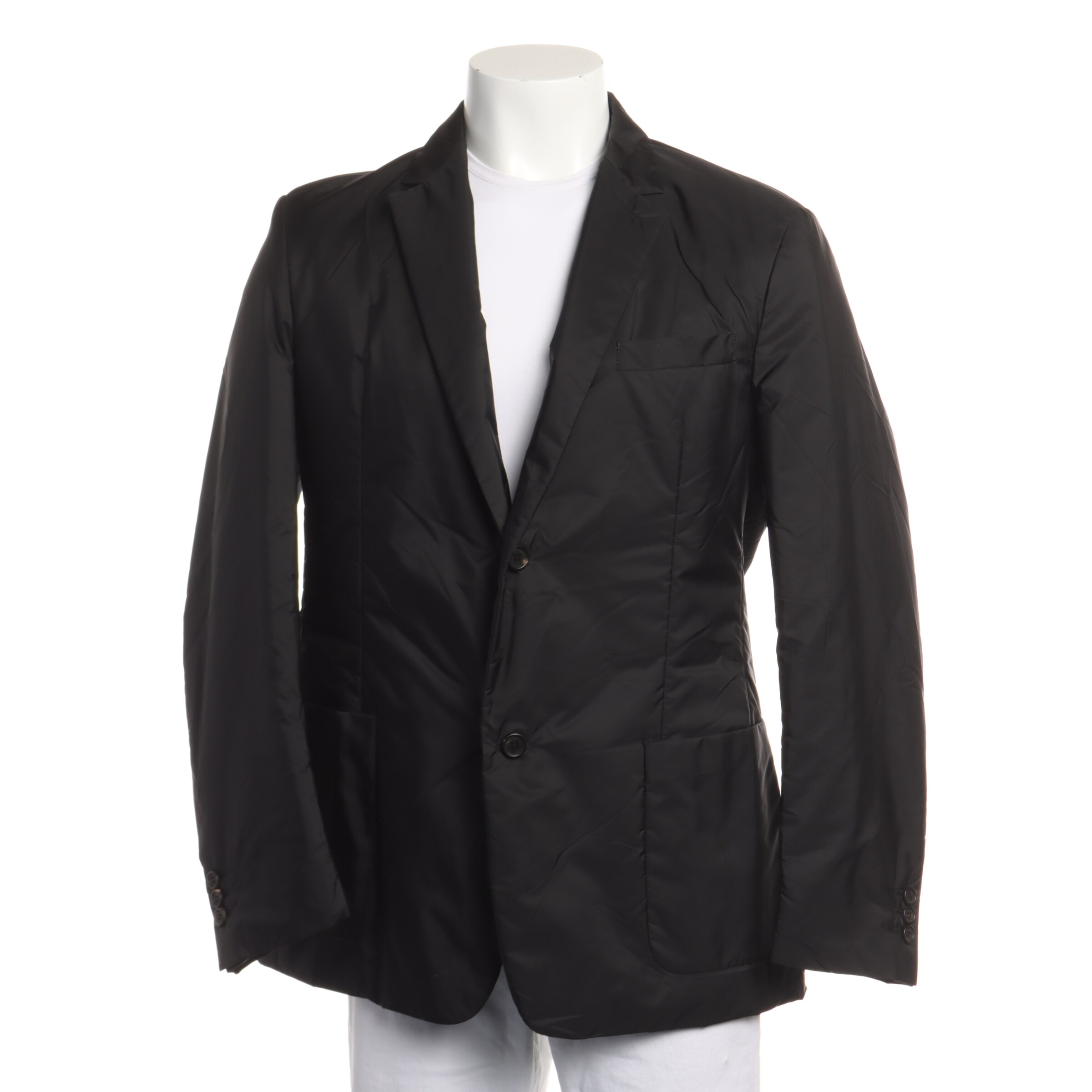PRADA Jacket & Coat in L-XL in Black: front