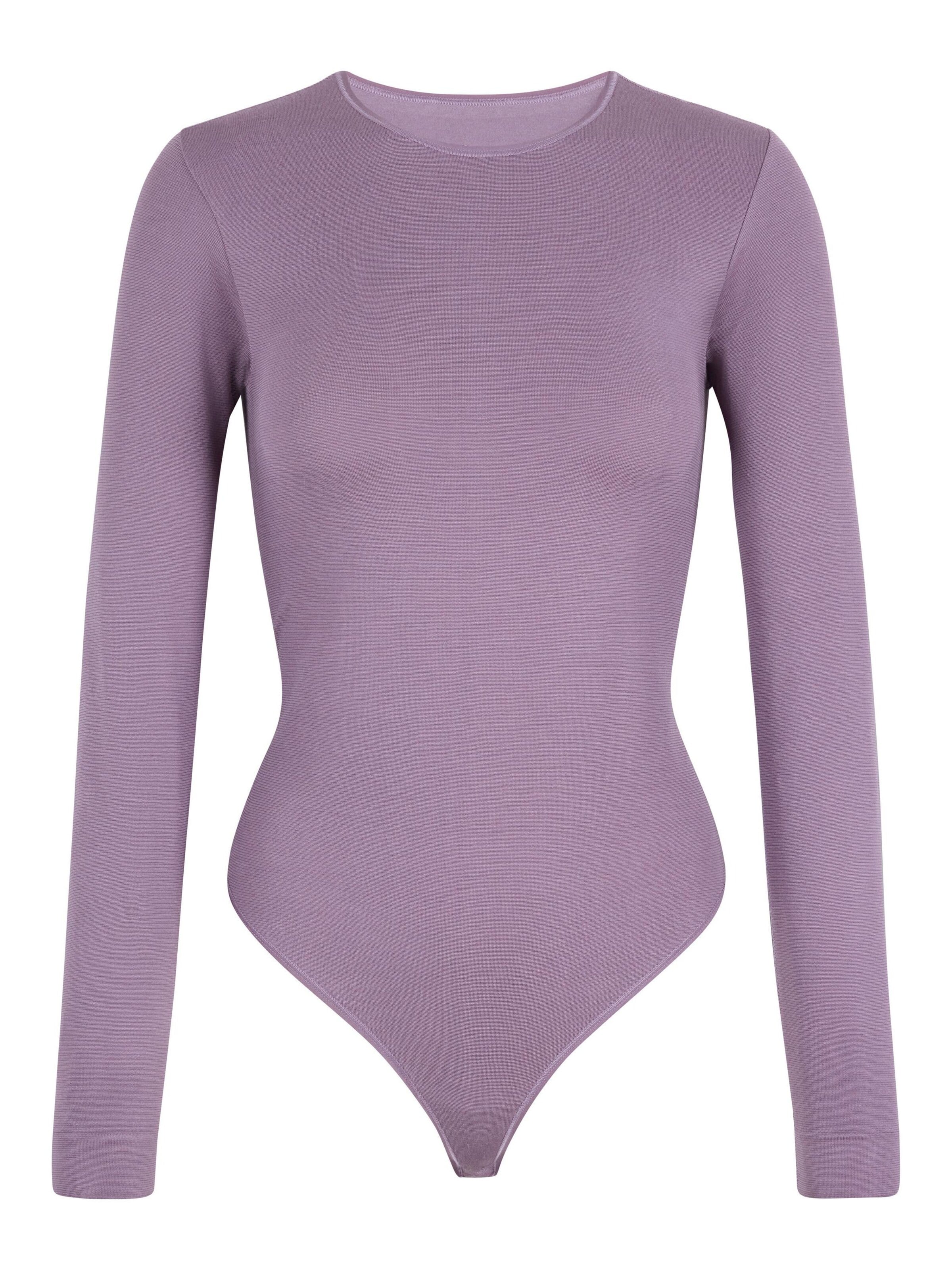 FALKE Body 'Timeless Cotton Crew String'‌ in Lila: Vorderseite