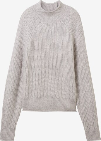 TOM TAILOR DENIM Sweater in Grey: front