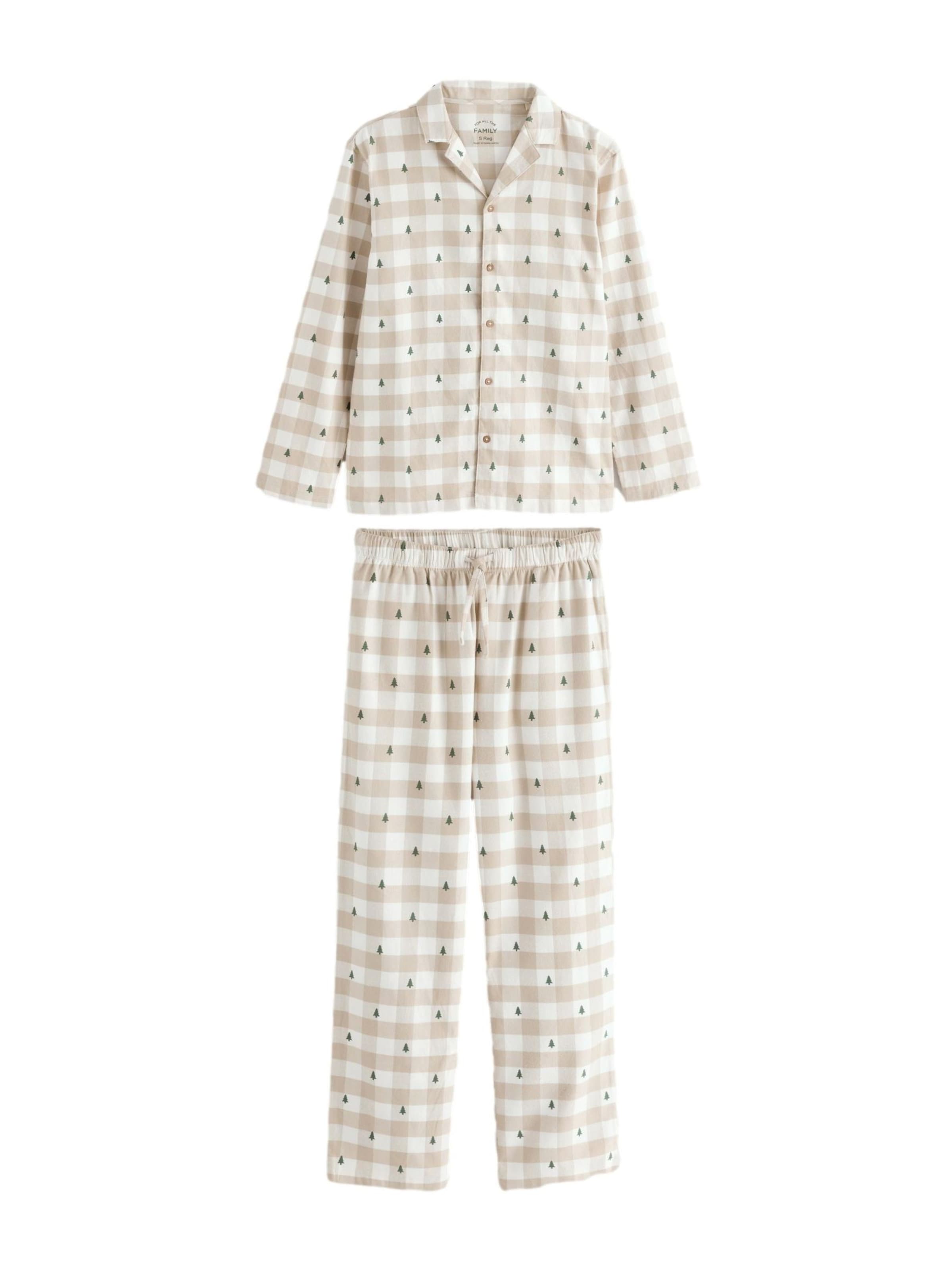 Next Пижама длинная в Бежевый: спереди