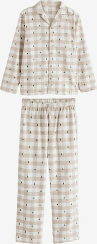 Next Pitkä pyjama värissä beige: etupuoli