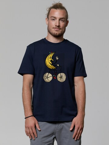 T-Shirt ' Banana Rider ' Watapparel en bleu : devant