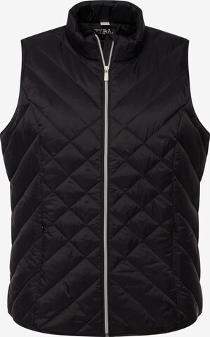 Ulla Popken Vest in Black: front