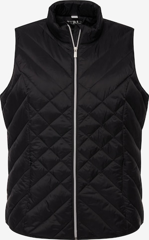 Ulla Popken Weste in Schwarz: Vorderseite