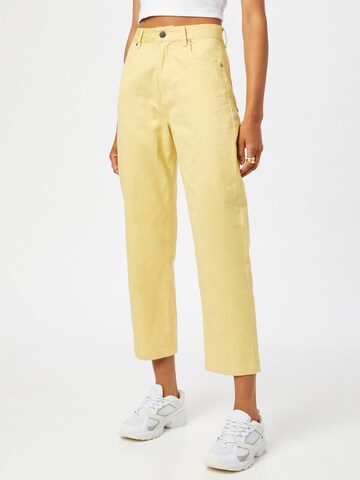 Wide Leg Pantalon 'Shelby' Afends en jaune : devant