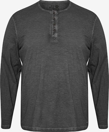 !Solid Langarmshirt 'Timur' in Schwarz: predná strana