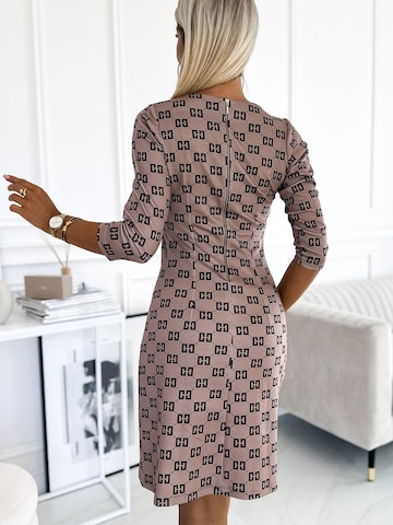 Numoco Dress 'Minikleid Violetta' in Brown