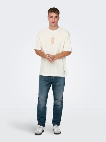 Only & Sons T-Shirt 'Malik' in Weiß