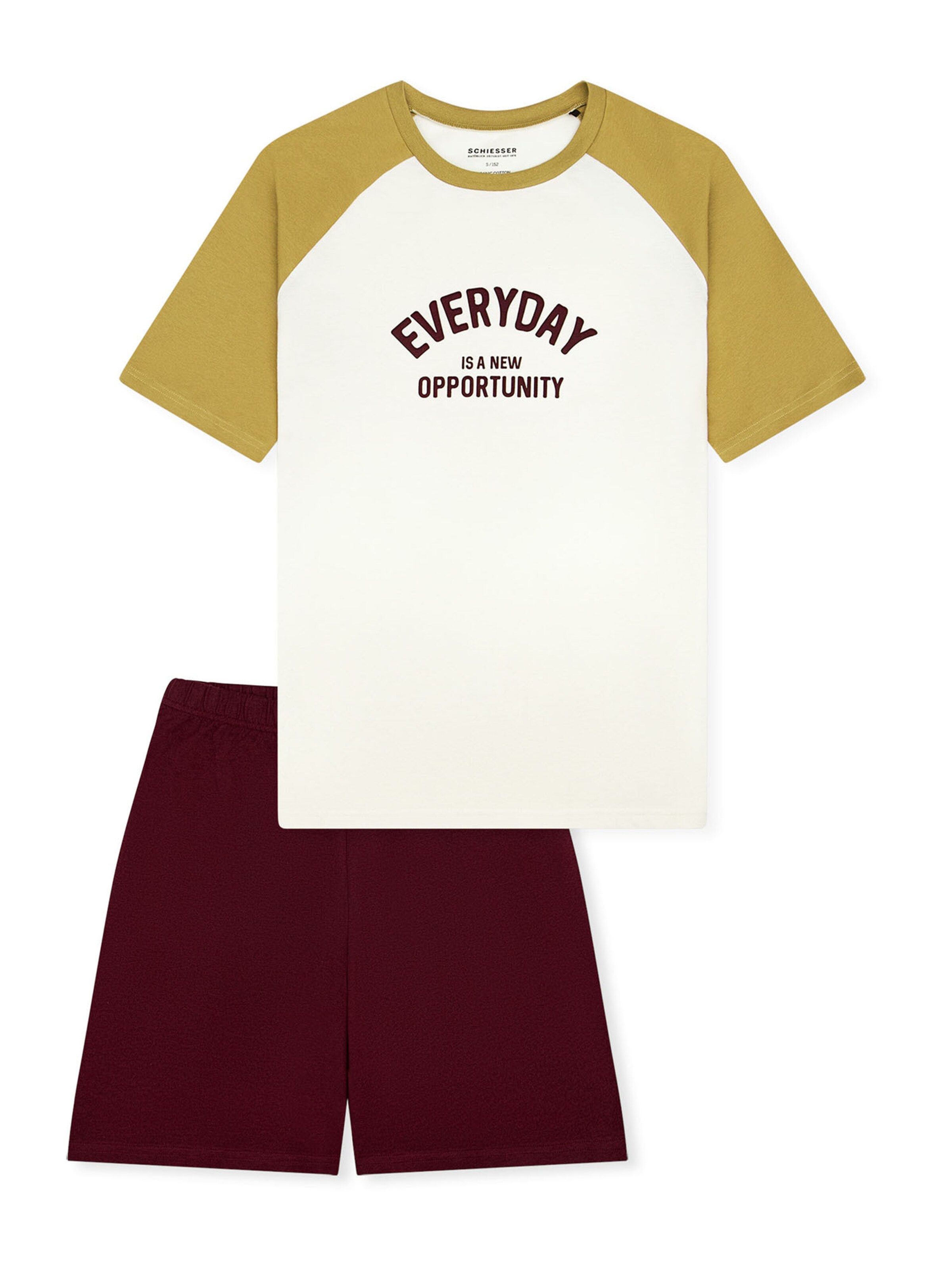 Pyjama ' Teens Nightwear ' SCHIESSER en vert : devant