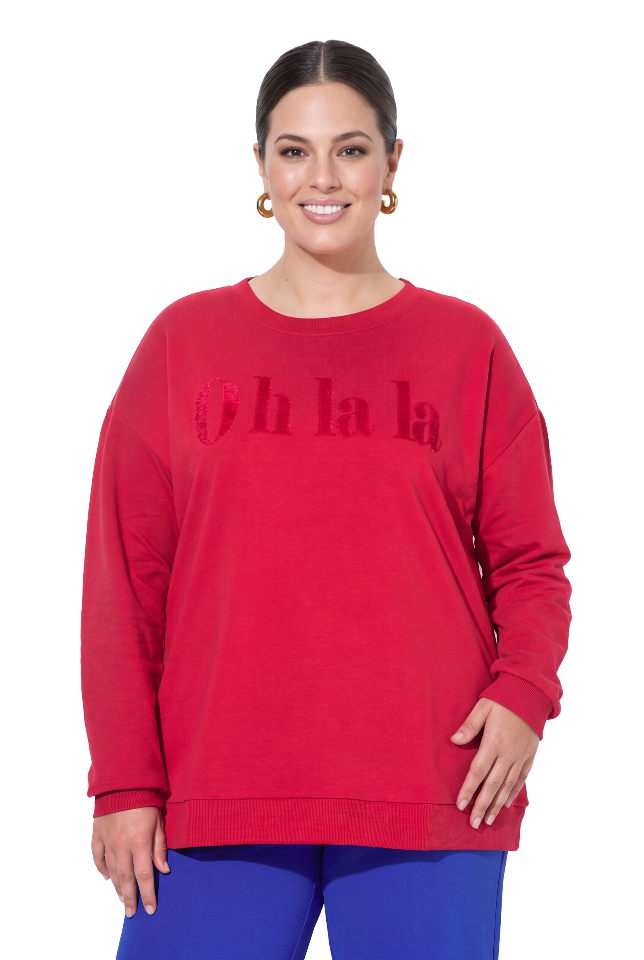 MIAMODA Sweatshirt in Rood: voorkant