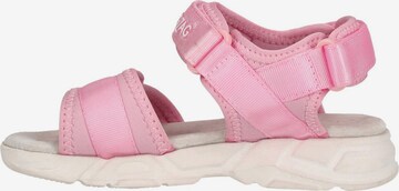 ZigZag Sandals in Pink: front