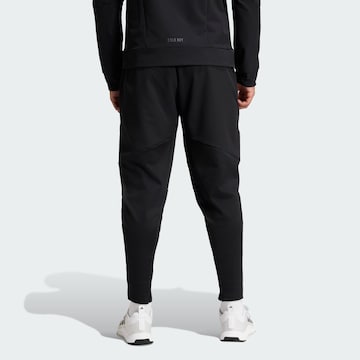 Effilé Pantalon de sport 'Designed For Training' ADIDAS PERFORMANCE en noir