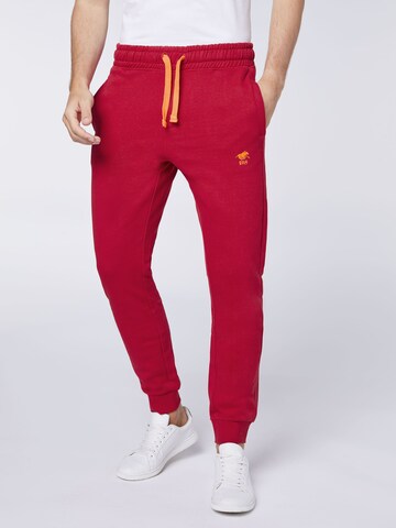 Polo Sylt Tapered Pants in Red: front