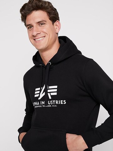 ALPHA INDUSTRIES Sweatshirt 'Basic' in Schwarz