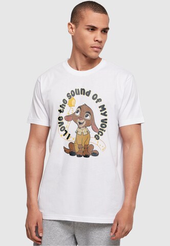 T-Shirt 'Wish - I Love The Sound Of My Voice' ABSOLUTE CULT en blanc : devant