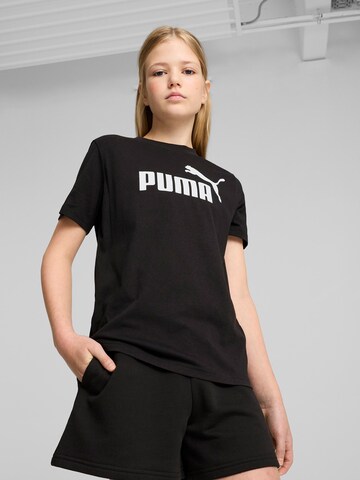 PUMA Футболка 'ESS No. 1' в Черный: спереди