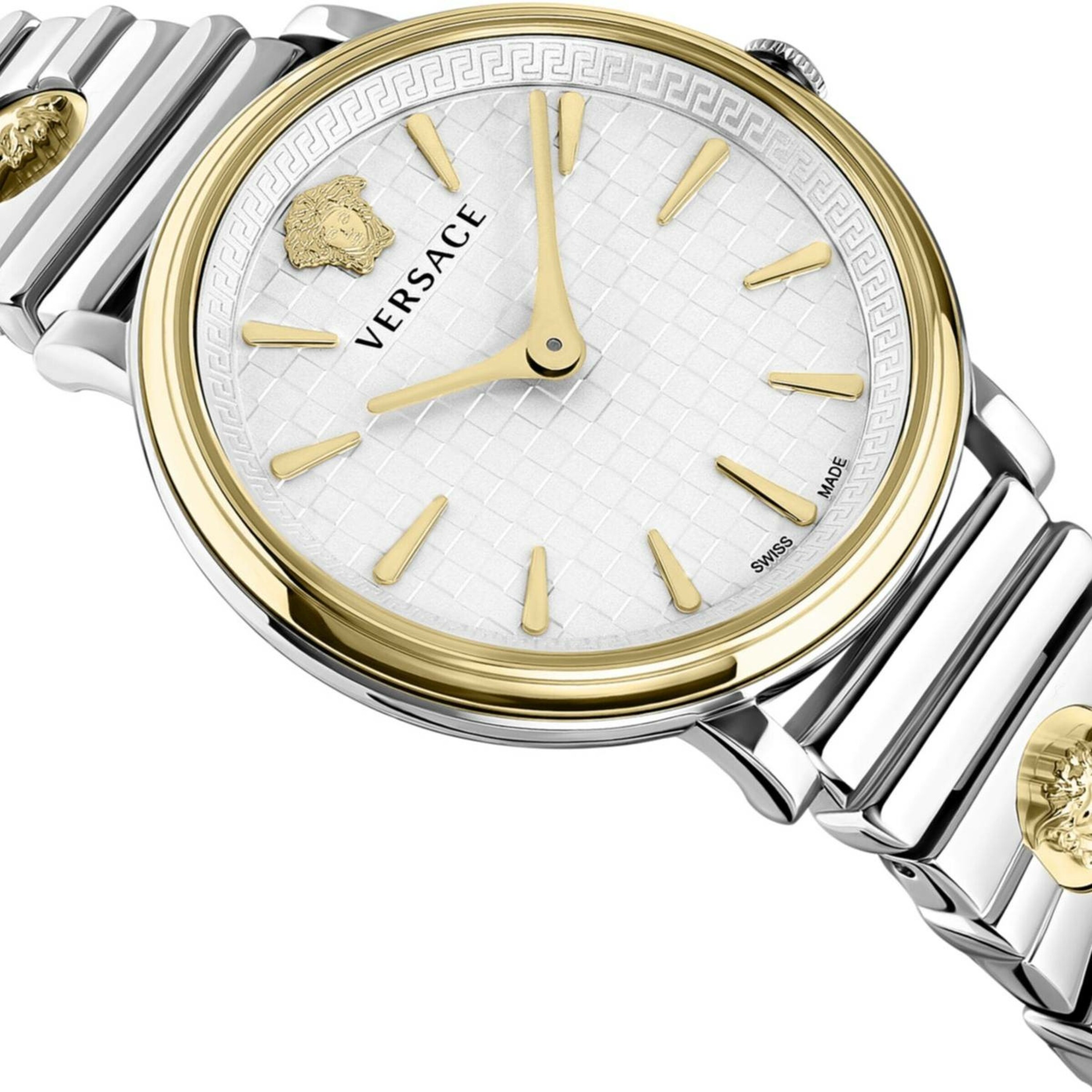 VERSACE Analoog horloge 'V-CIRCLE ' in Zilver