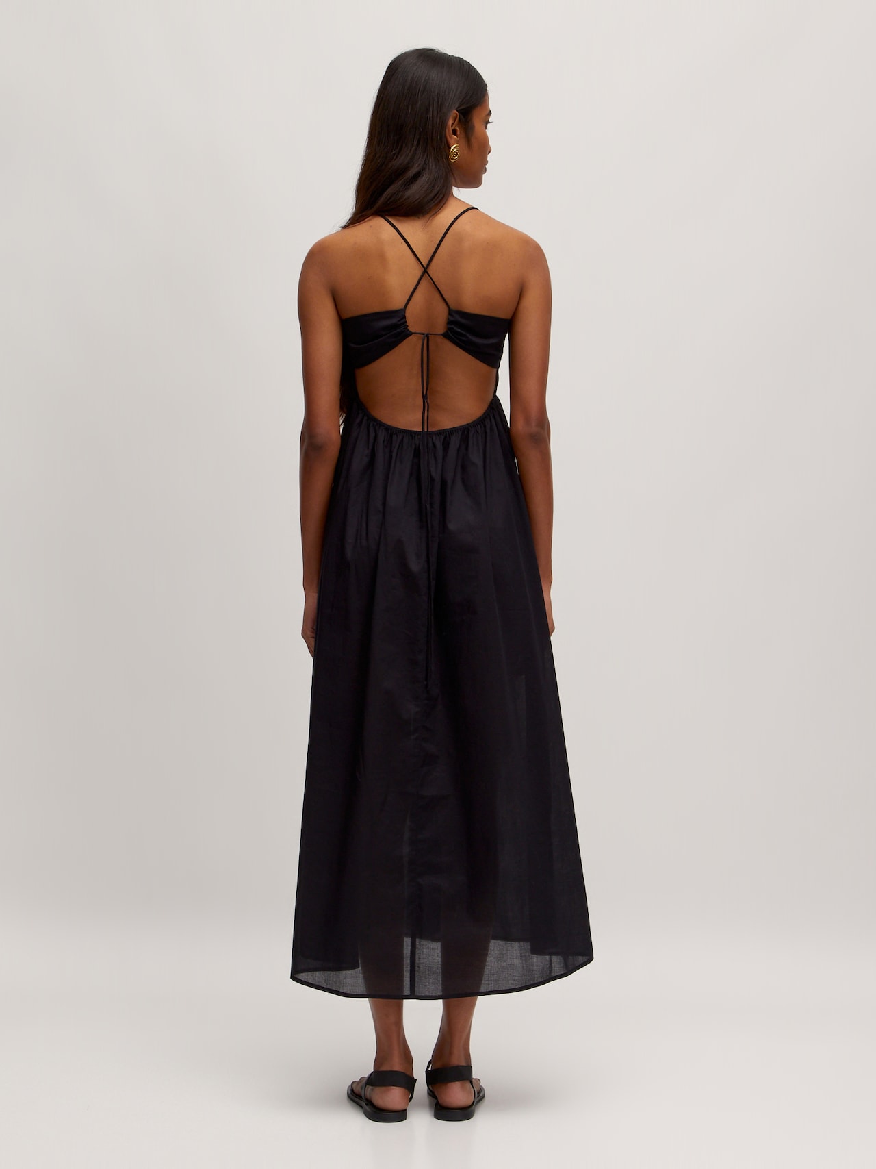 EDITED Vestido de verano 'Uma' negro