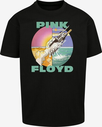 T-Shirt 'Pink Floyd Wish You Were Here Rock Band Album' F4NT4STIC en noir : devant