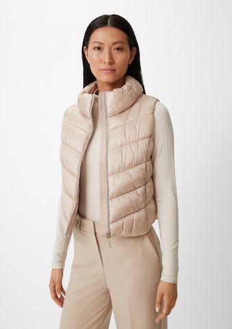 Gilet COMMA en beige : devant