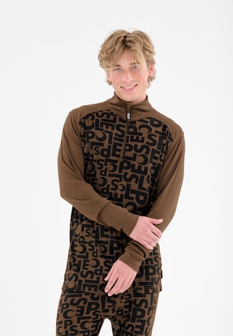 SLOPE Pullover 'Rei' in Braun: Vorderseite