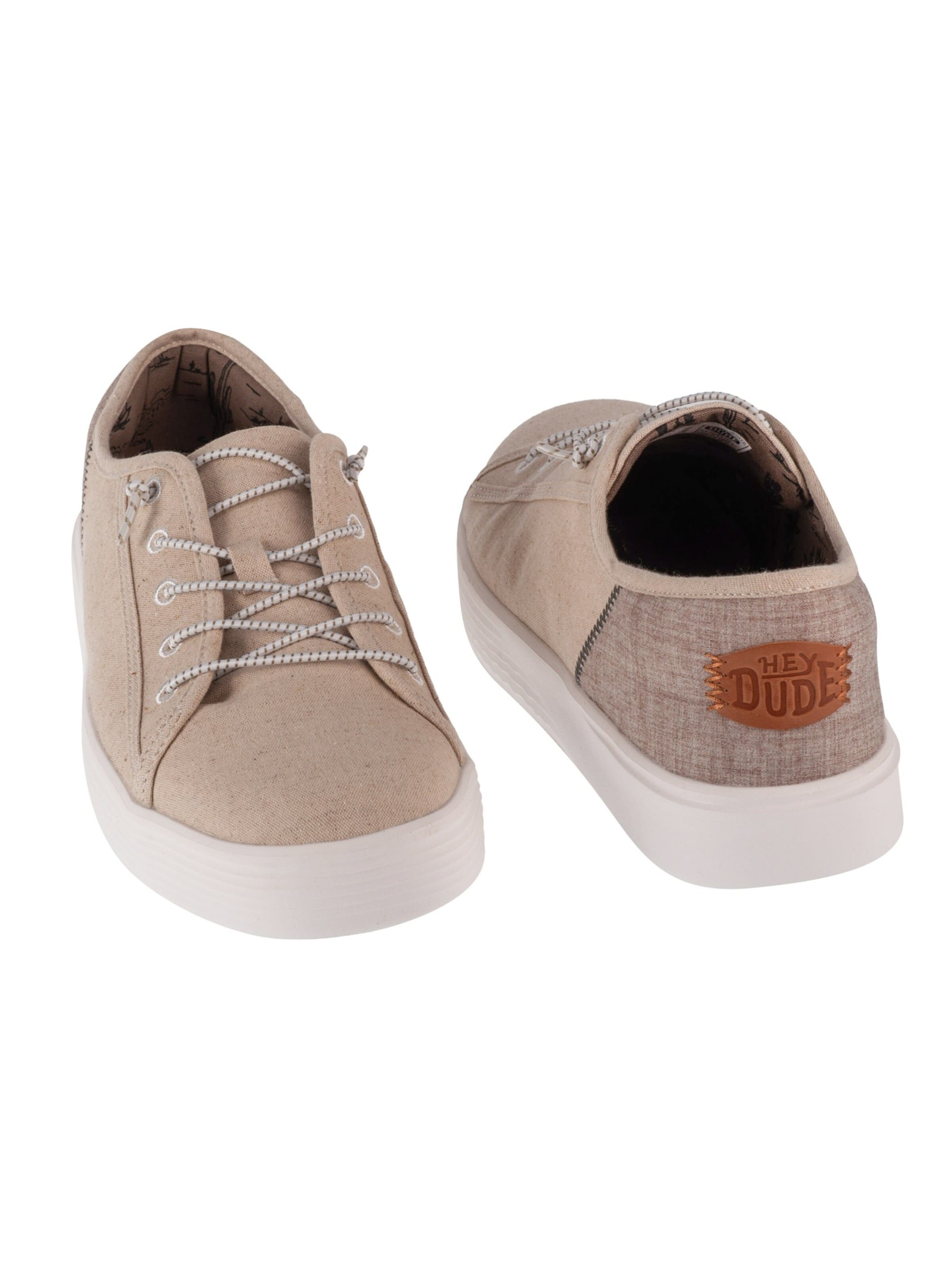 HEY DUDE Moccasin 'Hey Dude Craft Linen' in Beige