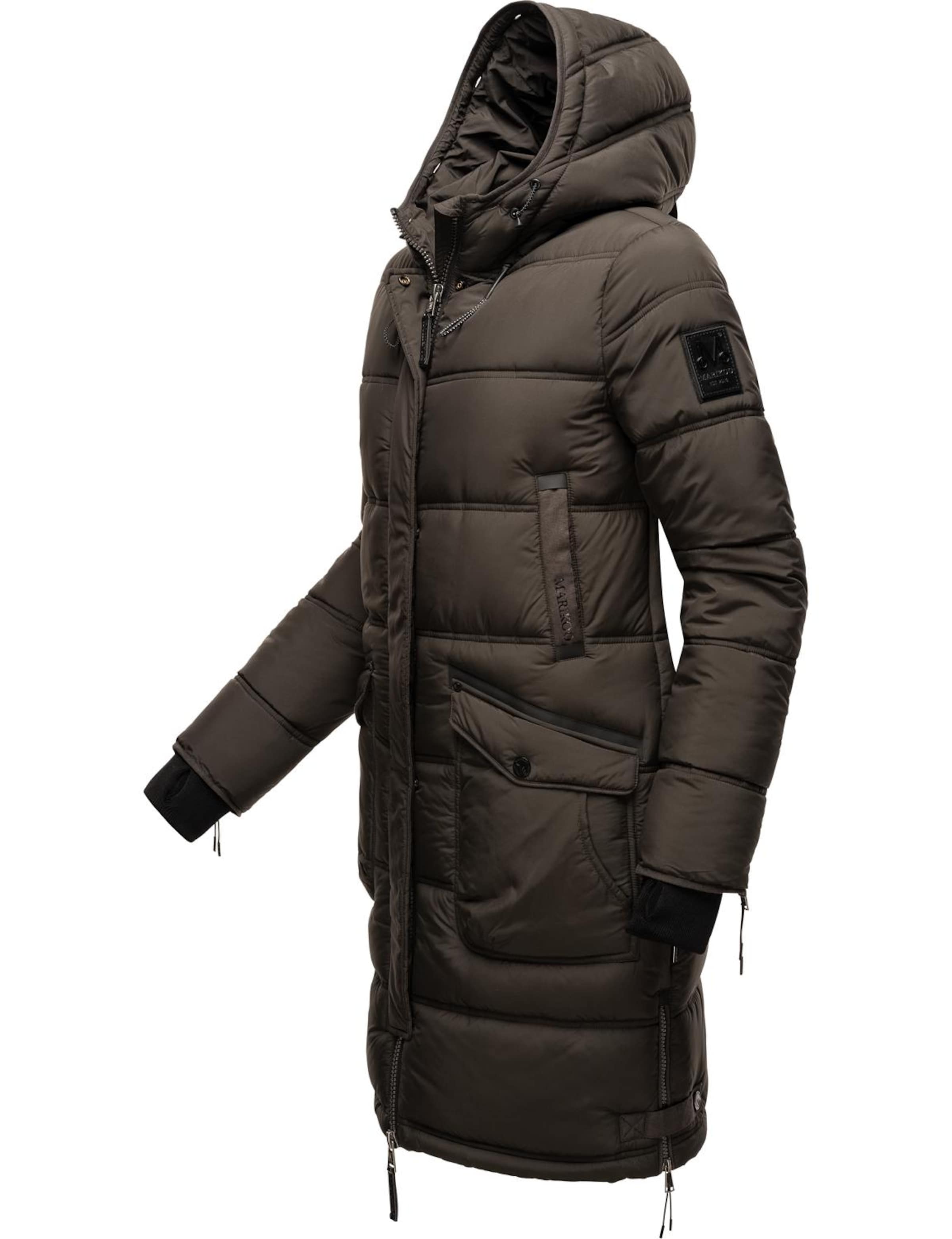 MARIKOO Winter coat 'Chaskaa' in Grey