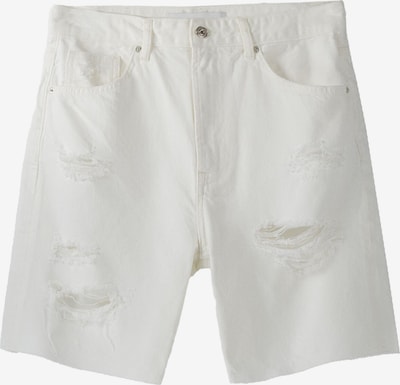 Bershka Shorts in white denim, Produktansicht