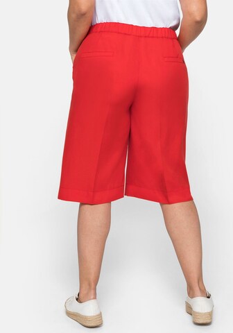 SHEEGO Loose fit Pleated Pants in Red