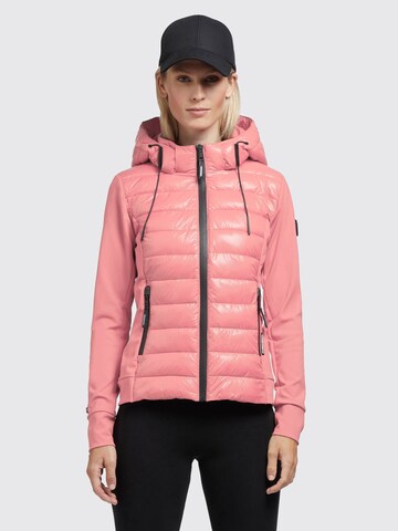 khujo Winter Jacket 'Ghita Shiny' in Pink: front