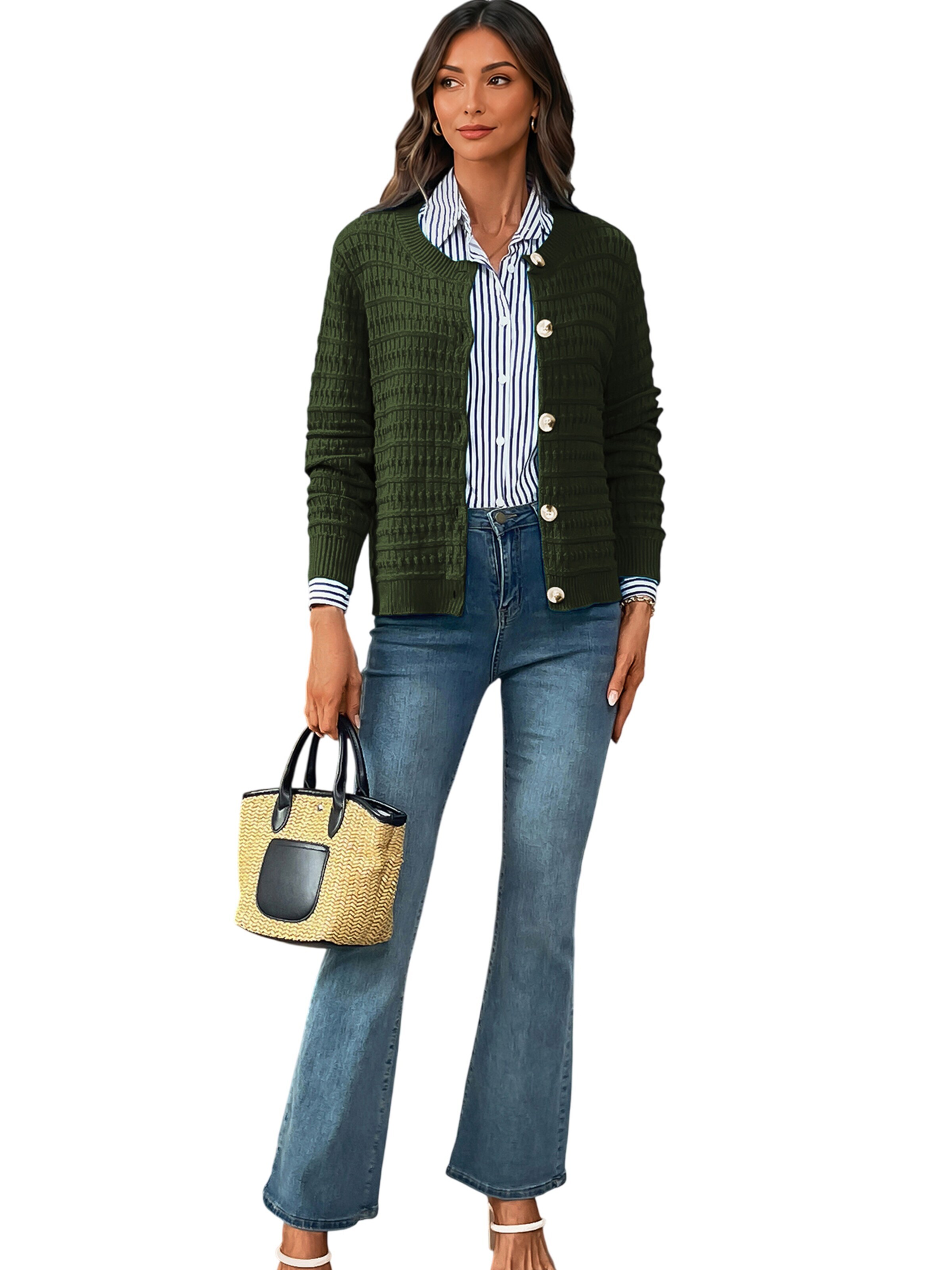 Magicshe Strickjacke 'Strickjacke'‌‌‌‌‌‌‌ in Grün