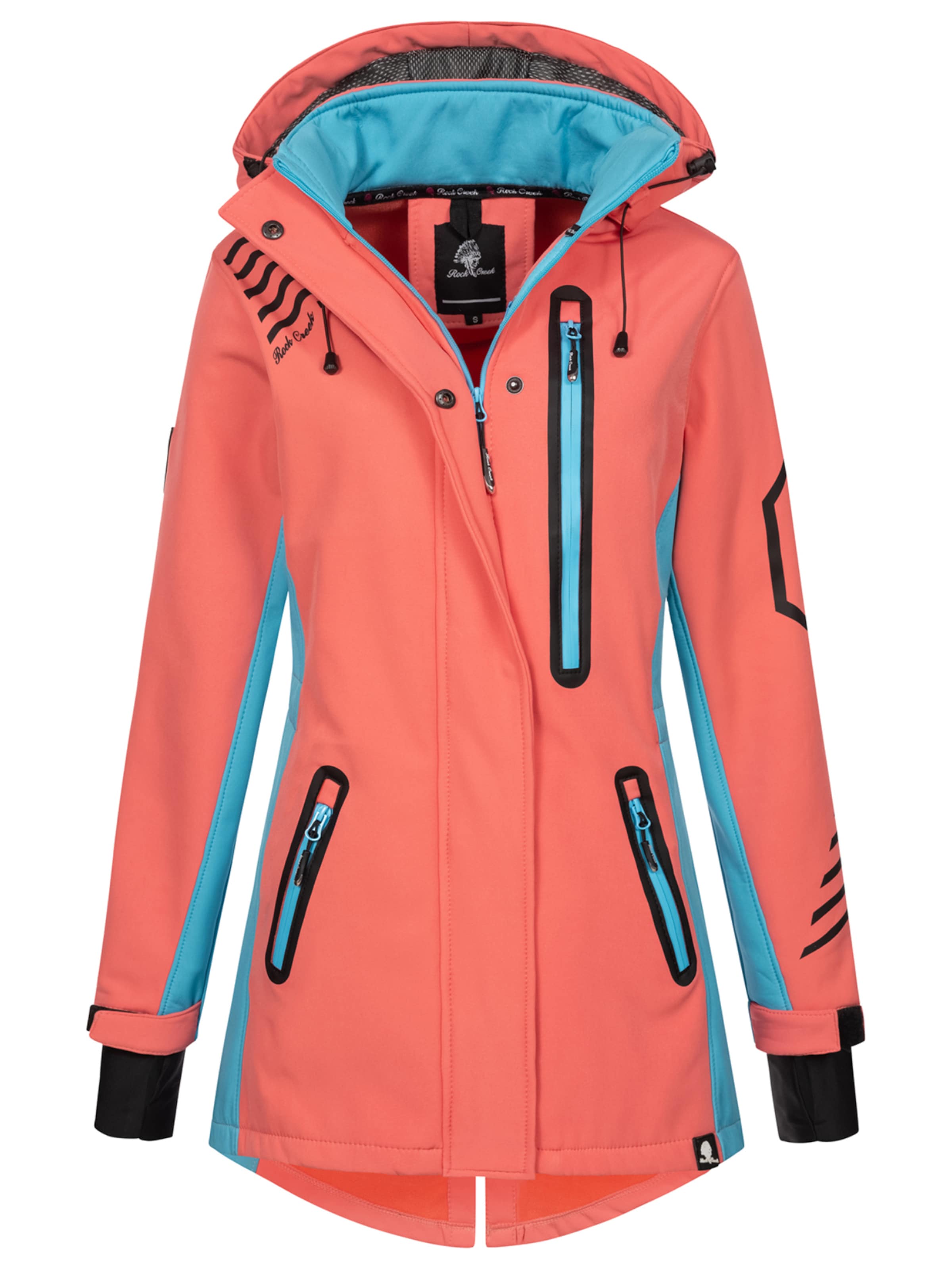 Rock Creek Outdoorjacke in Pink: Vorderseite