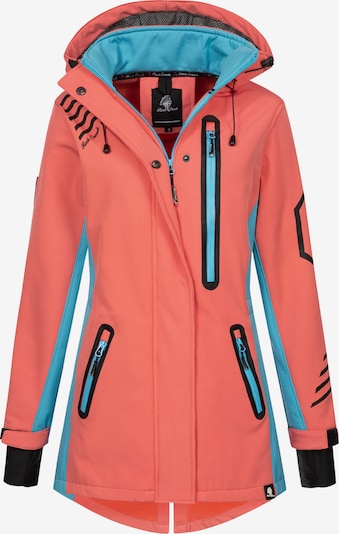 Rock Creek Outdoorjacke in aqua / rosa, Produktansicht