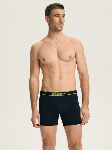 Henderson Boxershorts 'Boxershorts Doppelpack aus Baumwolle Mix Atmungsaktiv bequem Bee' in Schwarz