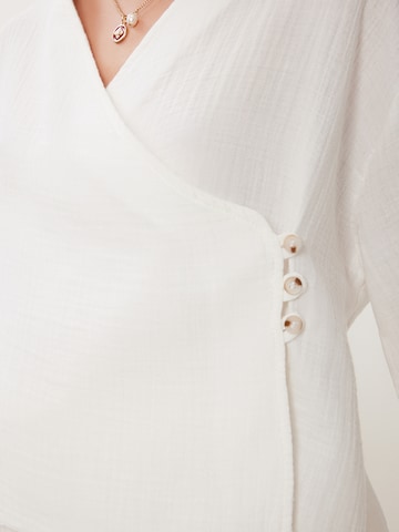 Happiness İstanbul Spodnie do garnituru w kolorze beżowy