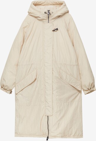 Pull&Bear Tussenparka in Beige: voorkant