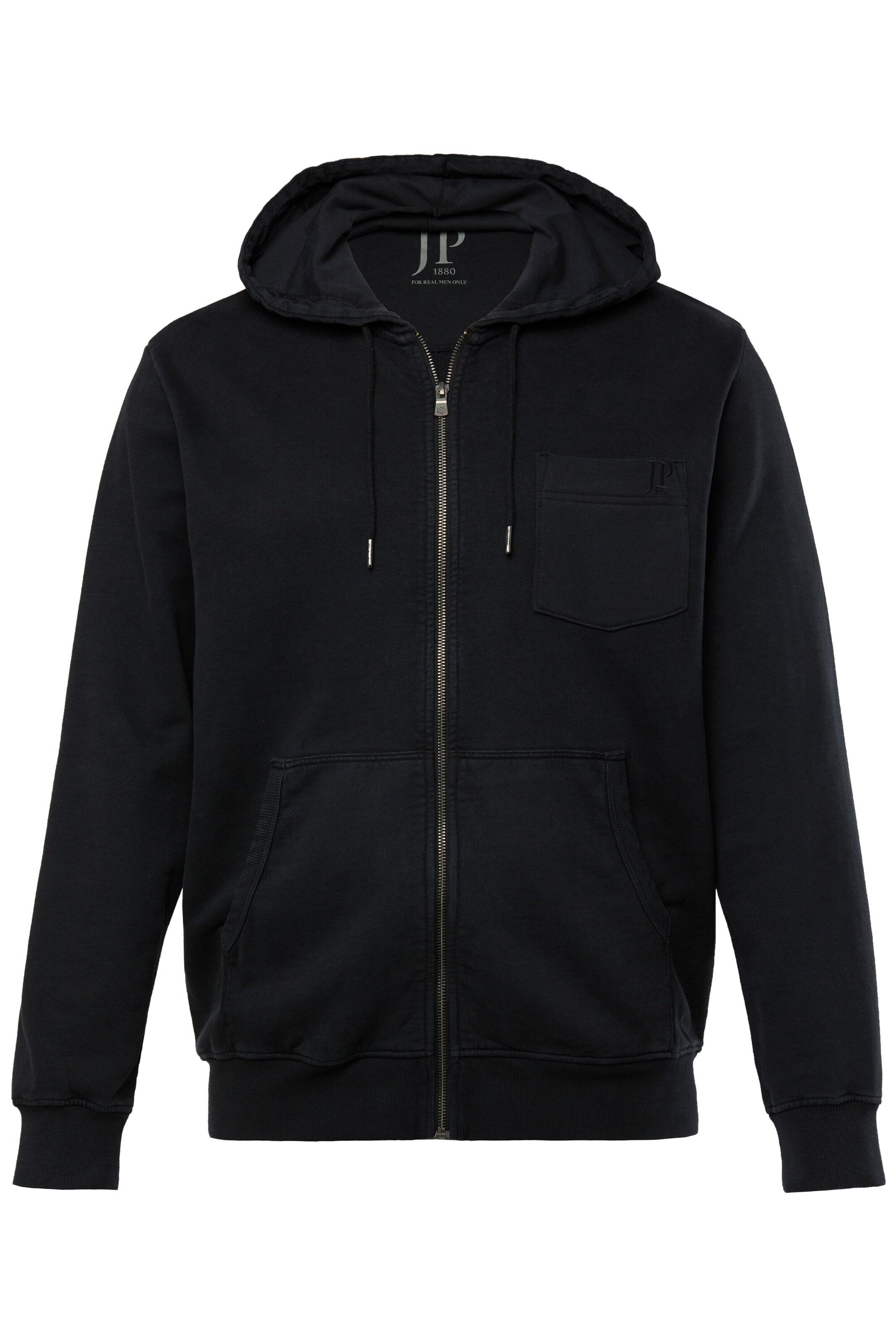 JP1880 Sweat jacket in Black: front