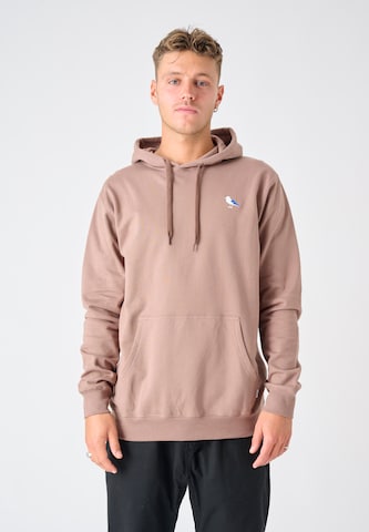 Cleptomanicx Sweatshirt in Brown: front