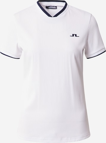 J.Lindeberg Performance Shirt 'Parvin' in White: front