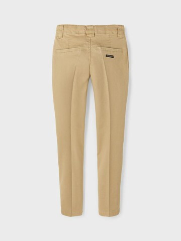 NAME IT Regular Trousers 'SILAS' in Beige