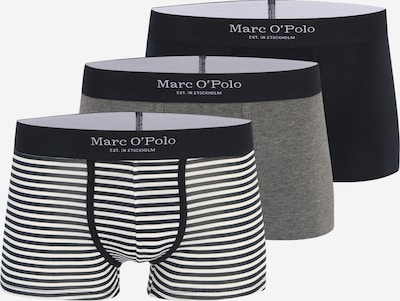 Marc O'Polo Boxershorts in graumeliert / schwarz / weiß, Produktansicht