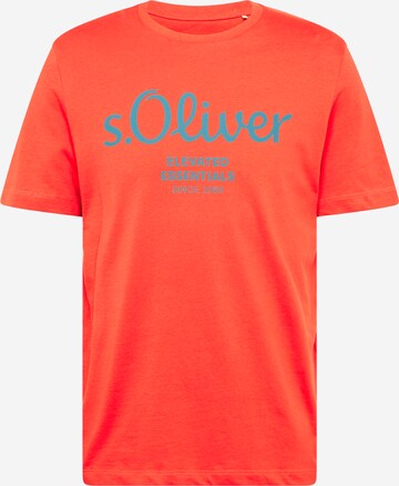 T-Shirt s.Oliver en orange : devant