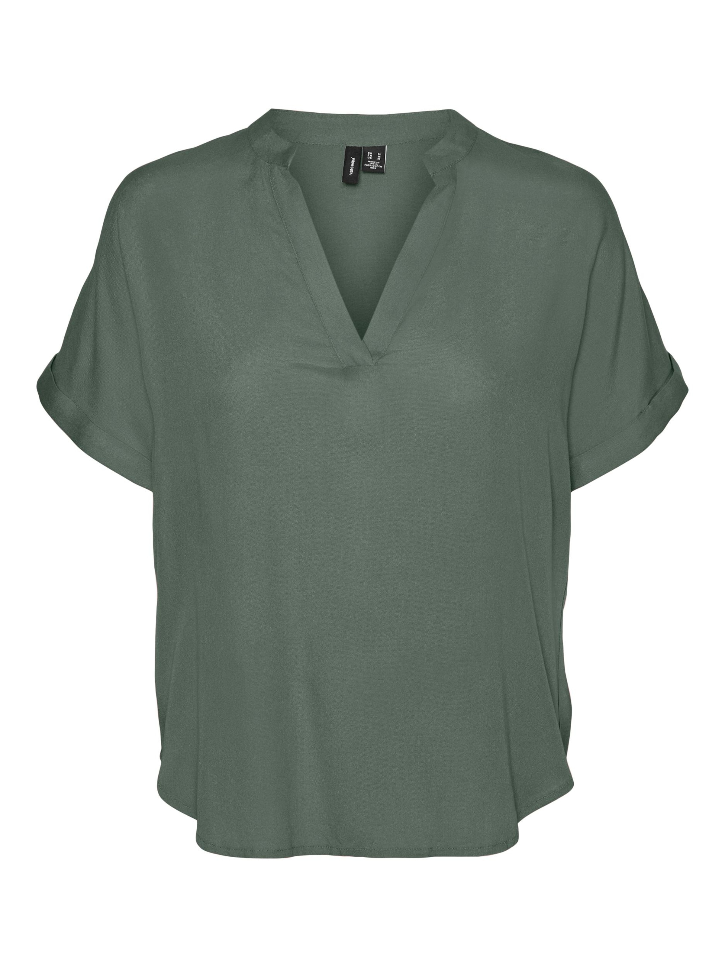 VERO MODA Bluse 'Beauty' in Grün: Vorderseite