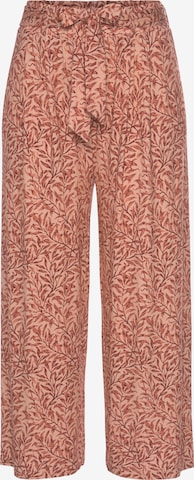 BEACH TIME Wide leg Broek 'Beach Time' in Rood: voorkant